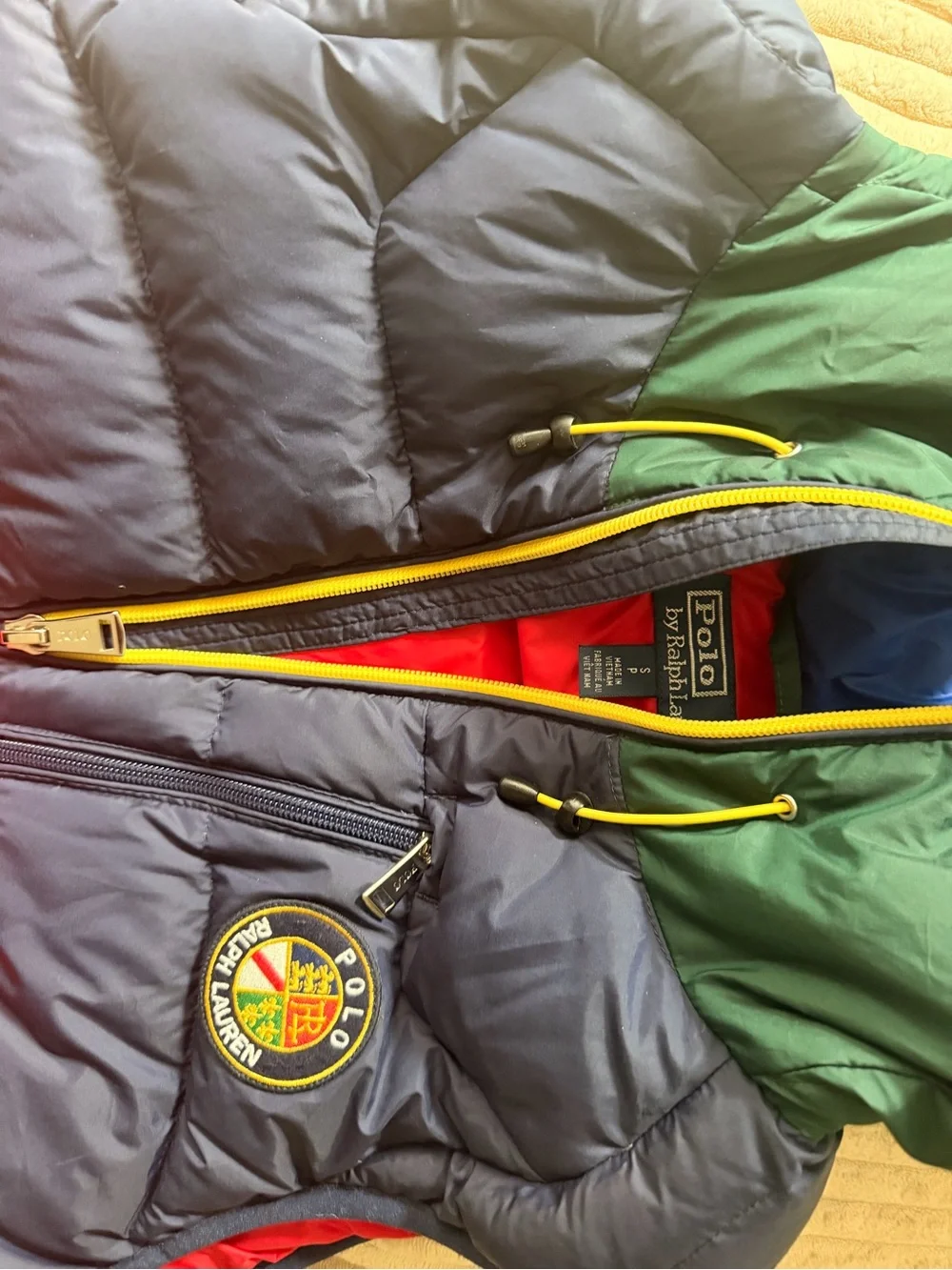 Polo Ralph Lauren colorblock puffer
